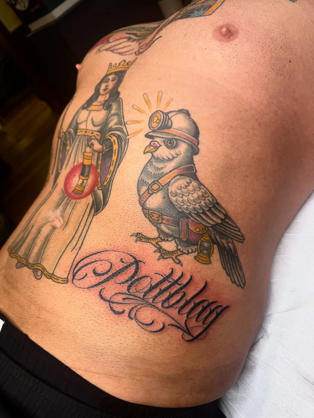 Traditional-Vogel mit Schriftzug von Marius